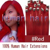 Aplique Tic Tac Remy Hair Com 55cm Comp. Vermelho