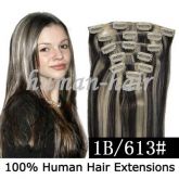 Aplique Tic Tac Remy Hair Com 50cm Comp. Black /loiro Claris