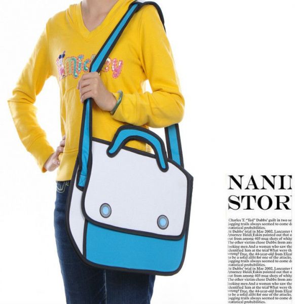 Bolsa 3d Cartoon Transversal Importada Frete Gratis