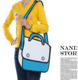 Bolsa 3d Cartoon Transversal Importada Frete Gratis